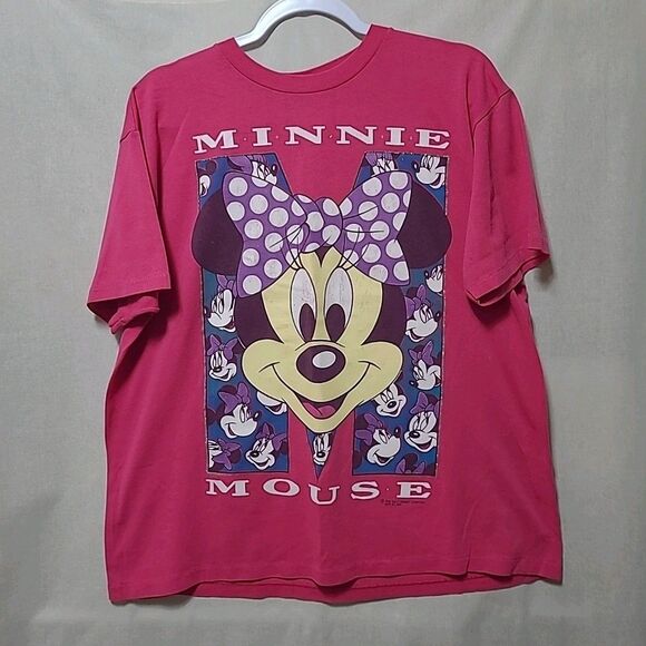 Vintage Minnie Mouse T Shirt Womens Size L Walt Disney Company Tag Single Stitch - Picture 1 of 14